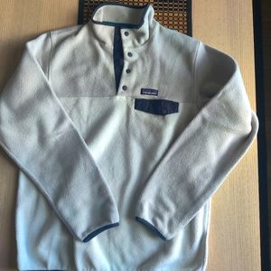 Patagonia women's sweater size M synchilla White/gray